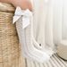 New Summer Baby Knee High Socks Kids Girls Bow Long Sock Soft Cotton Mesh Breathable Children Hollow Out Socken For 0-7Years_viptrois.com