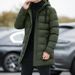Cotton Winter Oversized Casual Thickened Warm Down Cotton Men's Medium Length Hooded Couple Jacket_viptrois.com