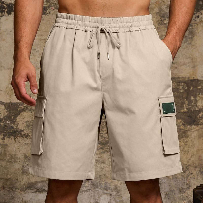 Men's Stretch Cargo Shorts – Loose Fit, Multi-Pocket Outdoor & Beach Shorts With Adjustable Waist For Casual & Sports_viptrois.com