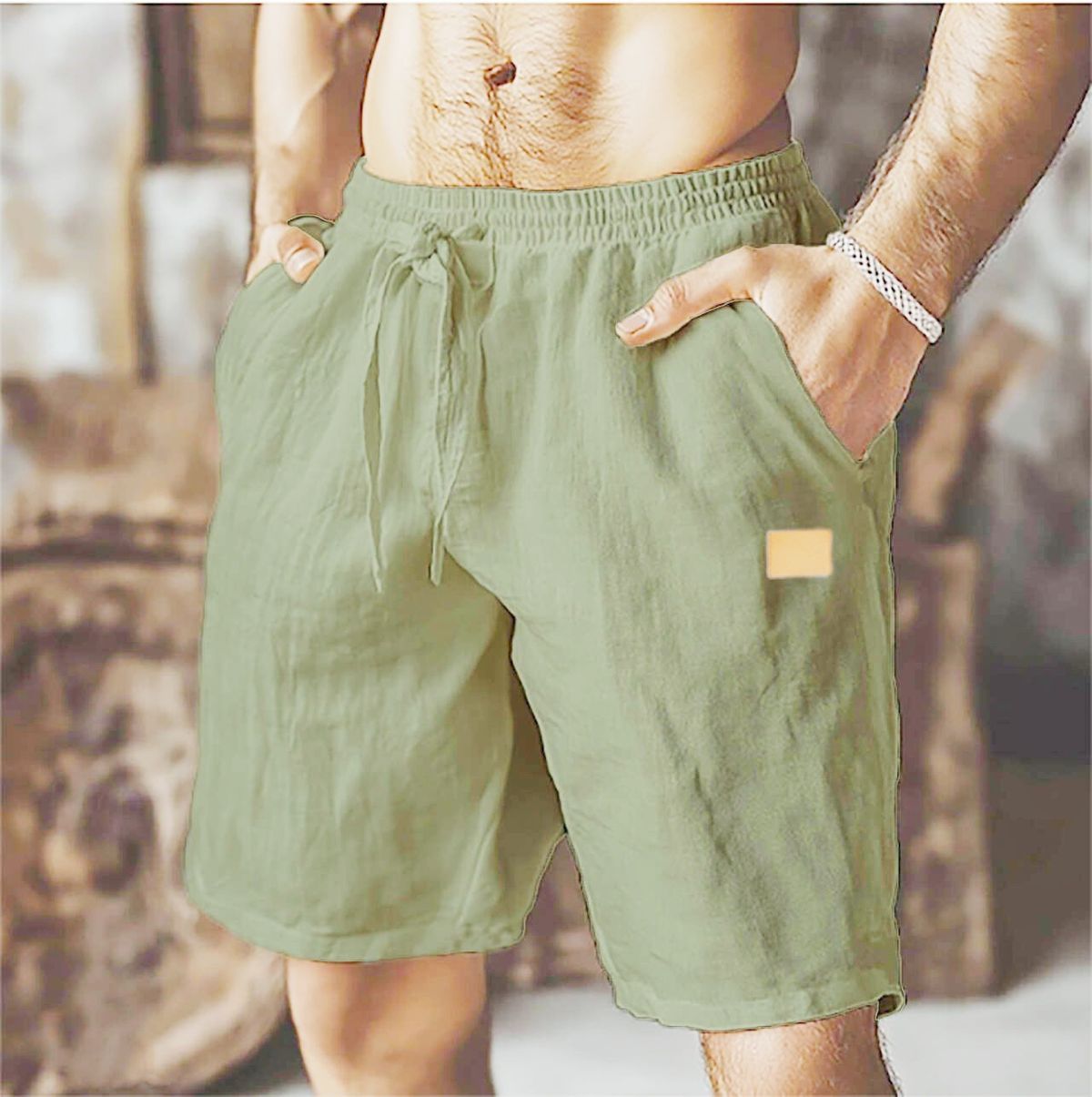 Men's Clothing Summer New Cotton And Linen Shorts Breathable Loose Beach Pants Shorts Men's Sports Casual Shorts_viptrois.com
