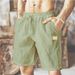 Men's Clothing Summer New Cotton And Linen Shorts Breathable Loose Beach Pants Shorts Men's Sports Casual Shorts_viptrois.com
