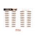 Eyebrow Stencils Supply 6D Ecological Brown Eyebrow Stickers Waterproof Tattoo Stickers_viptrois.com