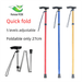 Aluminum Alloy Climbing Telescopic Folding Hiking Anti-Slip Walking Stick Elderly Reinforced Adjustable 5-Section Cane_viptrois.com