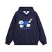 American High Street Flocked Embroidered Cat Loose Men's Hip Hop Trendy Spring Autumn Casual Pullover Hoodie_viptrois.com