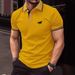 Men's Clothing New Men's T Shirt Classic Short Sleeve Polo Shirt Summer Tops Casual T Shirt Button Lapel Oversized_viptrois.com