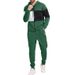Premium Fleece-Lined Zip-Up Hoodie & Jogger Set - Winter Warmth For Men & Women (S-XXL) - Olive Green, Pink, Silver Gray, Dark Brown, Lake Blue_viptrois.com