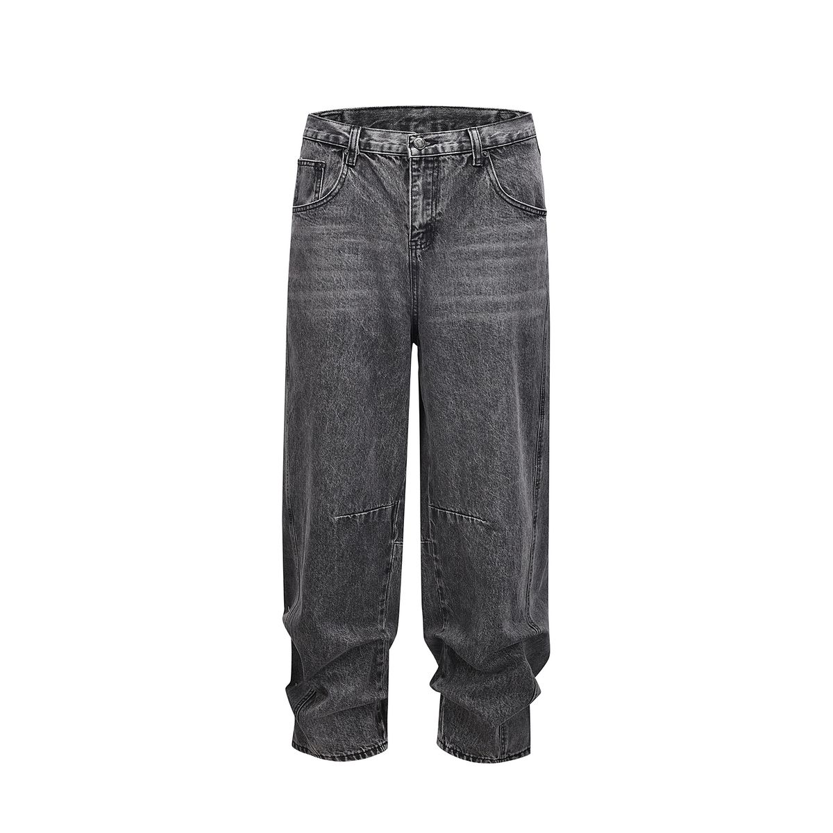 Men's Clothing European And American High Street Fashion Brand Washed Baggy Patchwork Jeans Old Scimitar Tapered Pants Beggar Pants Jeans_viptrois.com