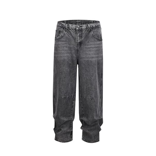 Men's Clothing European And American High Street Fashion Brand Washed Baggy Patchwork Jeans Old Scimitar Tapered Pants Beggar Pants Jeans_viptrois.com