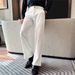 Men's Cleanfit Elastic Waist Dress Pants Trendy American Style Long Curved Flared Trousers_viptrois.com