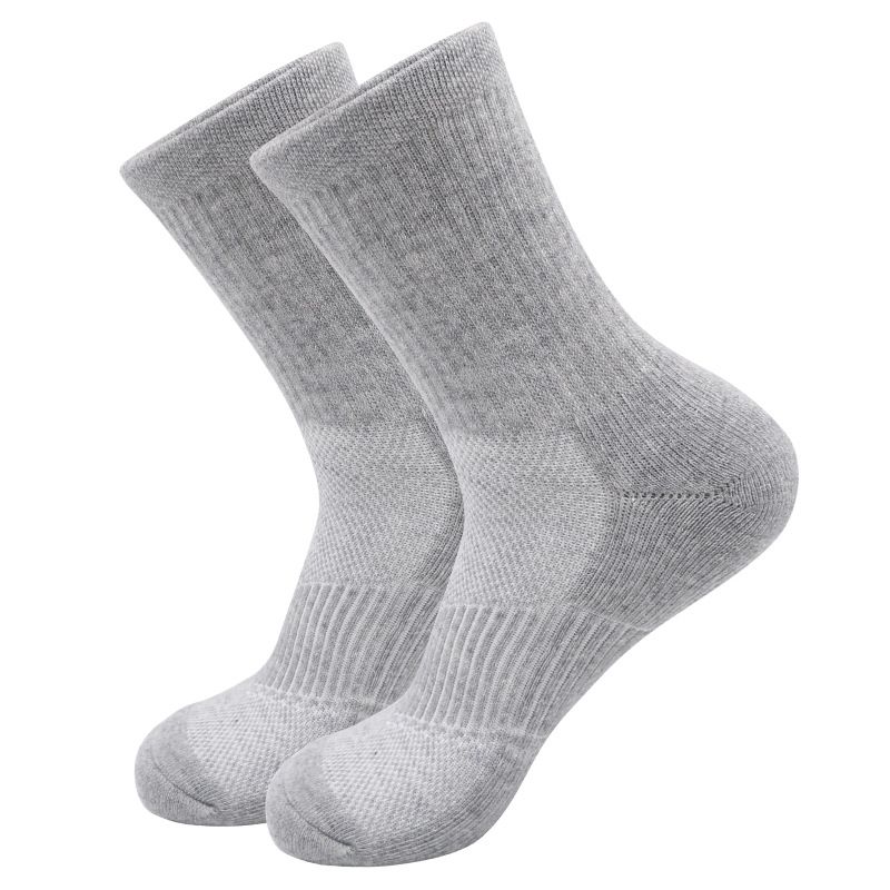 Shoe Accessories Professional Sports Socks Men's Pure Cotton Sweat Absorbent Thickened Terry Wear Resistant Elite Basketball Socks Men's Medium Tube_viptrois.com