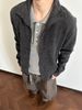 Old Money Style Coffee Color Blend Half Turtleneck Cardigan For Men Autumn High-End Cleanfit Knitted Sweater Jacket_viptrois.com