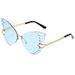Women's Butterfly Sunglasses - Large Frame, Gradient Color, UV400 Protection, Trendy Street Style_viptrois.com