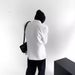 CT High-End Cool Style Lapel Collar White Padded Shoulder Blazer For Men Korean Trendy Casual Loose Fit Single Suit_viptrois.com