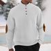 European And American Cross-Border Light Mature Casual Sports Men's Jacquard Small Check Stand Collar Long Sleeve_viptrois.com