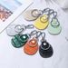 Genuine Leather Simple Creative Mini Access Card Holder Access Keychain Integrated Small Rectangular Teardrop Shaped Protective Cover_viptrois.com
