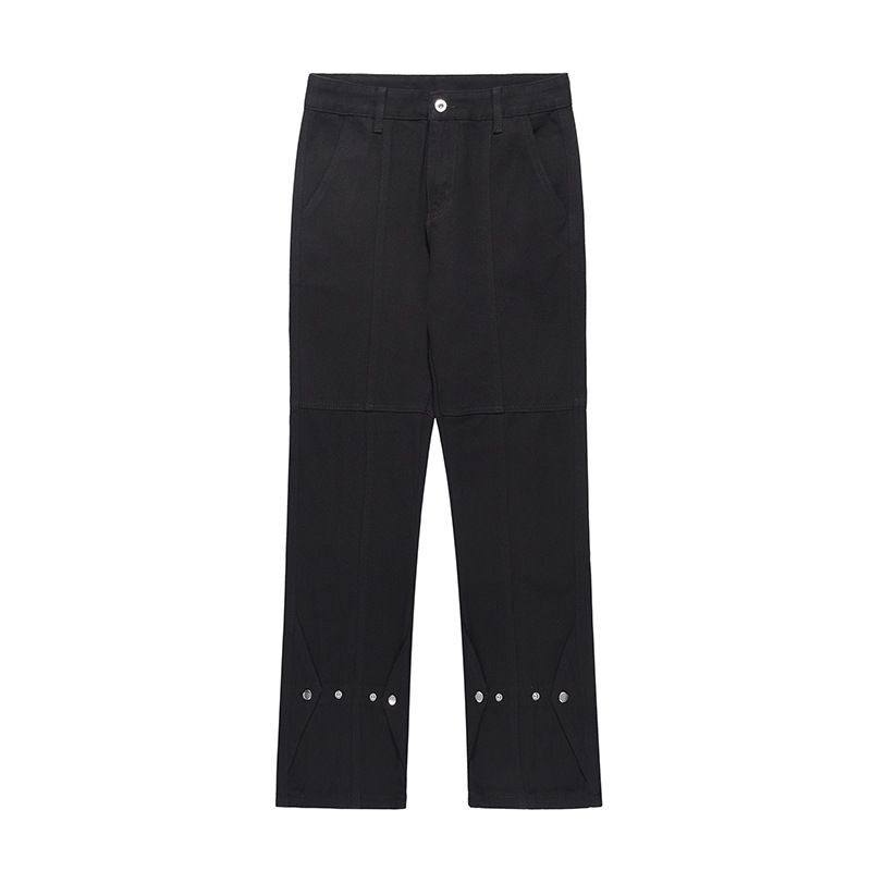 Men's Clothing Vintage High Street Micro Flare Jeans For Men And Women Trendy Brand Retro Straight Design Vibe Long Pants_viptrois.com