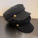 Women's Hats Fever Same Style British Retro Gold Button Wool Newsboy Cap Female Autumn And Winter New Octagonal Painter Hat_viptrois.com