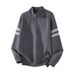 Retro Stand Collar Zip-Up Knit Sweater – Unisex Streetwear Pullover (M-3XL, Relaxed Fit, Vintage Aesthetic)_viptrois.com