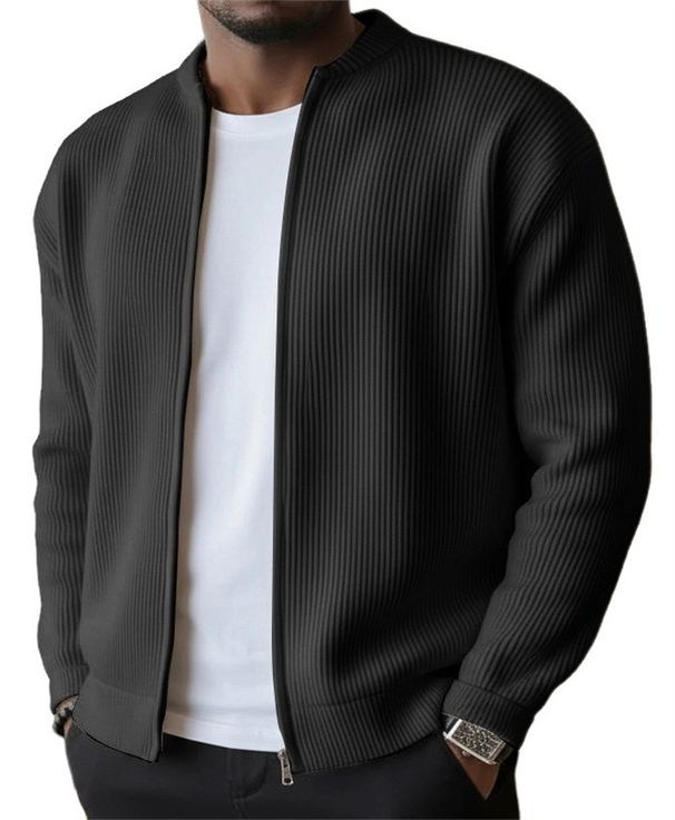 Fall/Winter 2026 Men's Casual Jacket Corduroy Solid Color Long-Sleeved Versatile Jacket_viptrois.com