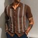 Men's Clothing Men's Summer Striped Jacquard Sweater Short Sleeved Cardigan Casual POLO Shirt SY0141_viptrois.com