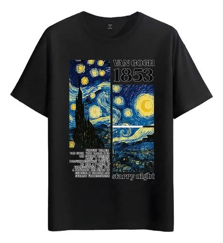 Tshirt Muscle Freaks Starry 2026 Night Van Gogh Style_viptrois.com