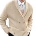Autumn And Winter High-End V-Neck Cardigan Men's British Slim Fit Light Mature Business Knit Popular Sweater Jacket Men_viptrois.com