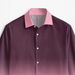 New Casual Trend Men's Long Sleeve Shirt 3D Gradient Printed Top Lapel Design_viptrois.com