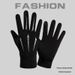 Pulse Men's Cycling Touchscreen Fleece Lined Warm Non-Slip Driving Two-Finger Motorcycle Winter Fishing Gloves_viptrois.com