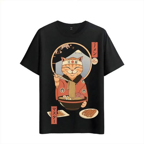 Tshirt Muscle Freaks Ramen Anime 2026 Art Style Noodle Cat_viptrois.com