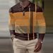 Pulse European And American INS Cross-Border 2024 Spring Button Long Sleeve Men's Sports Polo Shirt_viptrois.com