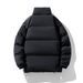 Pure Men's Winter New Thickened Cold-Proof Coat Casual Stand Collar Warm Plus Size Down Cotton Jacket_viptrois.com