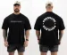 100% Pure Cottonshort-sleeved Hip-hop Rap Loose Youth Heavyweight Cotton Round-neck T-shirt_viptrois.com