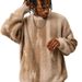 Gradient Striped Sweater, Thickened Loose Round Neck Knitted Sweater, Sweater Jacket_viptrois.com