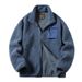 Lamb Fleece Jacket Men's Fleece Jacket Blue Teddy Fleece Men's And Women's Fleece Couple Clothing_viptrois.com