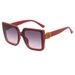 New Large-frame Retro And Thin High-end Sunglasses Korean Version Fashion Square Sunscreen Personalized Sunglasses Wholesale_viptrois.com