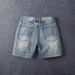 Men's Clothing Summer Pure Cotton Three Quarter Jeans For Men Retro Washed Old Fashioned Slim Straight Casual Shorts_viptrois.com