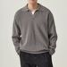Men's Clothing Men's Lapel Sweater Men's Lazy Style Casual Loose Polo Sweater Autumn And Winter Feeling Pullover Fashion Jacket_viptrois.com