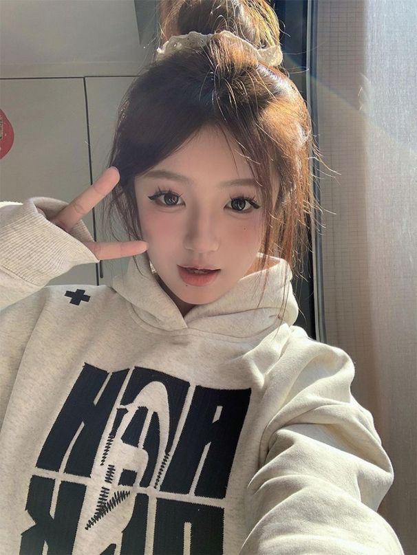 Vintage Letter Embroidered Button Hooded Sweater Men's And Women's Autumn Oversize Personality Trend Pullover Jacket_viptrois.com