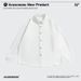 Men's Oversized Oxford Shirt - Casual Long Sleeve Button Down Shirt For Men, Retro Loose Fit, Breathable Cotton, Machine Washable (Black/White)_viptrois.com