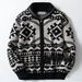 Pulse Autumn Winter Clothing Foreign Trade Cross-Border Vintage Jacquard Knit Men's Jacket Long Sleeve Zipper Cardigan Sweater_viptrois.com