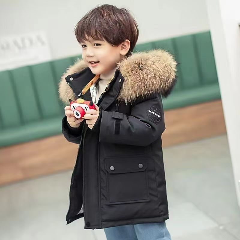 Winter New Down Sports Jacket Parka Ultra Thick Coat Children's Cotton Clothing_viptrois.com