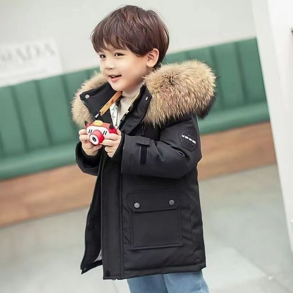 Winter New Down Sports Jacket Parka Ultra Thick Coat Children's Cotton Clothing_viptrois.com