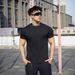 Men's Clothin Loose Fitness Short Sleeved Men's Basketball Autumn Running Training Solid Color Solona Stretch Sports T Shirt_viptrois.com