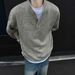 American Style Cleanfit Henry Collar Sweater Winter Trendy Inner Wear Cool Long Sleeve Men's Base Knitwear_viptrois.com