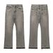 Men's Clothing American Smoky Gray Tassel 507 Retro Cement Gray Trousers Cleanfit Jeans_viptrois.com