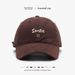 Letter Three-dimensional Embroidery Spring And Summer Soft Top Washed Women's Cap Versatile Fashion Cap_viptrois.com