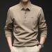 Autumn High Quality Polo Shirt Versatile Skin-Friendly Comfortable Men's Business Casual Turn-Down Collar Long Sleeve_viptrois.com