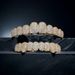 Real Gold Plated 10 Teeth Micro Paved Full Dia HIPHOP Bracelet Halloween Hip Hop Accessories_viptrois.com