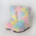 women's outer wear warm and non slip cross border long fur mid tube raccoon fur winter snow boots_viptrois.com