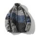 Autumn Lamb Wool Jacket Men's Couple Lamb Wool Stand-up Collar Thickened Jacket Color Matching Versatile Top_viptrois.com